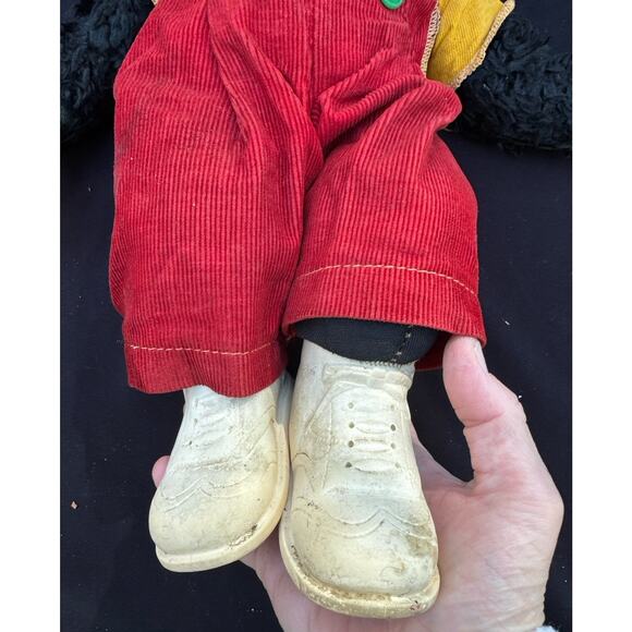 Vtg 1950 Rushton Zip The Monkey Rubber Faced Plush 15" Zippy Stuffed Animal -2 - Picture 10 of 12